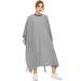 izzycka Hair Cutting Cape for Adults-Nylon Waterproof Large Salon Capes for Hair Stylit-Grey Barber Cape-With Adjustable Snap Closure-56 x 64inch Hair Color Cape - Professional Hairstylist & Home Use C-grey
