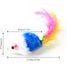 Neikafan Dofu 20 Pcs Furry Mouse Cat Toys Interactive Cat Toys Mouse Rattle Mice for Cat Animals Hunter Toy with Feather Tail for Cats Kittens Play Kick Bite Chew( Assorted Color ) - Buy Online on GoSupps.com