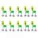 Dongker LED fishing bells 10 pieces of eel bell with clamp portable double fishing bell with LED for outdoor fishing fishing rods
