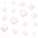 YOSOMK 72Pcs Press on Toenails - Glossy Nude Acrylic Fake Toenails with Florets Design for Women - 3 Boxes of Square Nails - Buy Online on GoSupps.com
