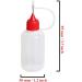 30 Pcs Precision Tip Applicator Bottles Set for DIY Quilling Craft and Acrylic Painting - 1oz Translucent Bottles with Colored Tips and Mini Funnels - Buy Online on GoSupps.com