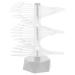 Mikinona Acrylic spiral nail practice holder spiral nail practice stand spiral nail display holder spiral nail art stand spiral nail color display stand nail art stands manicure sample 6.2x6.2cm Grey