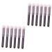 FOMIYES 12 pcs makeup brush blending brush for cushion puff Foundation brush makeup lip brush lip smudge brush for lipstick makeup concealer tools man-made fiber girl Miss Eyelash brush