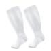 Cheeroyal 2 pairs plus size compression stockings for men and women 20-30 mm hg extra size wide calf and knee-length stockings for loop support 6xl white