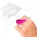 2pcs Professional Clear Acrylic Makeup Palette for Mixing Foundation Cosmetic Nail Art Manicure