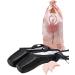 Nexete Ballet Pointe Shoes Satin Dance Slipper Flats with Toe Pad & Ribbon - Leather Soles for Girls/Women (6.5 Black) - Buy Online on GoSupps.com