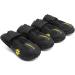 MOKCCI Truelove Dog Boots Waterproof Dog Shoes with Reflective Straps for Small Medium Large Dog Outdoor 7#(Pack of 4) Black - Buy Online on GoSupps.com