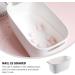 FOMIYES Basin Tub Retro Wash Basin Manicure Bowl Manicure Bowl Soaking Soak Bowl Nail Art Polish Remove Hand Wash Manicure Spa Tool White Portable Wash Basin Nail Art Soaking Bowl Hand Soak Bowl - Buy Online on GoSupps.com