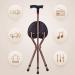 Canes Folding Cane Stool Elderly Crutches Stool with Radio and Alarm Function LED Light Height Adjustable Travel Aid for Elder Parents Gift - Buy Online on GoSupps.com