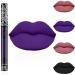 Kisshine Liquid Lipsticks Matte Lipgloss Purple Velvet Lipglaze Costume Party Lip Gloss Lip Makeup Gift for Women and Girls Pack of 1 (Purple 15#)