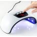SoulQ UV LED Nail Lamp USB Power 45W Intelligent Induction Nail Dryer LCD Display Nail Lamp with 3 Timer Setting Professional Nail Art Tools for Gel Polish (White)