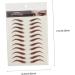 FOMIYES 18 Sheets Waterproof Eyebrow Stickers Eyebrow Grooming Fake Eyebrow Stickers Hair 6d Template - Buy Online on GoSupps.com