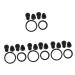 8 Sets bell jar pediatric diaphragm replacement child stethoscope spare parts stethoscope pe earplugs Accessories medical stethoscope diaphragm cover Component set