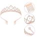 Birthday Sash Rhinestone Fantasy Glitter Pink Birthday Girl Sash Set Birthday Crown Happy Fun Birthday Gifts Tiara Decorations Headband Headpiece for Women Girls Tiara Kit - Buy Online on GoSupps.com