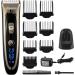 Professional Hair Clippers & Beard Trimmer for Men - Rechargeable Electric Hair Clipper with Adjustable Ceramic Blade - Golden Edition with Box - Buy Online on GoSupps.com
