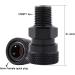 Universal 1/8'' NPT Male Thread to 8MM Female Quick-Disconnect Connector Adapter  Black Zinc Plated Copper  PCP Paintball Charging Fittings with Sealing O-Ring 1/8 NPT Male to 8mm Female - Buy Online on GoSupps.com