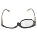Cosmetic Glasses with Flip Down Lens Rotating Makeup Reading Glasses with Case Eye Glasses for Putting on Makeup (+3.50)
