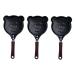 Zerodeko Fried Egg Pan 3pcs Egg Pig Pan Griddle Pancakes Nonstick Shaped Non-Stick for Molds Non Small Stick Metal Frying As Shownx3pcs mediumx3pcs