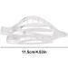 Flat Hair Claw | Vintage French Design Alligator Hair Clip | Retro No Slip Grip Hair Claw Clips Ultra Light Oval Barrette Jaw Clips Hair Accessories for Women Girls Transparent color - Buy Online on GoSupps.com