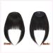 Elailite Real Human Hair French Bangs Clip in Extension - #1B Natural Black - Buy Online on GoSupps.com