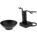 Haude Metal Shaving Stand for Men - Black Barber Shaving Brush Holder & Soap Dish | Premium Bathroom Accessory - Buy Online on GoSupps.com