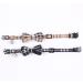 SuperBuddy Cute Bow Bell Cat Collar - 2 Pack Plaid Kitten Collar with Removable Bowtie for Cats Kittens - Brown-Black - Buy Online on GoSupps.com