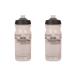 ZEFAL Pack Sense Pro 65 - Double pack of bicycle bottles - Premium waterproof bicycle bottle - Transparent-Grey - 2 x 650 ml
