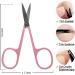 Eyelash Curler Tweezers Scissors Kit - 4 in 1 Eyelash Extension Tools with Silicone Refill Pads - Pink | Buy Internationally - Buy Online on GoSupps.com