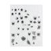 Halloween Nail Sticker Adhesive 3D Luminous Little Monster Nail Art Accessories for Women Style1.
