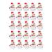 Kcvzitrds 25 Pieces of Christmas Lollipop Paper Cards Santa Festival Birthday Party for Children Candy Gifts Packaging Decoration C Easy Installation Easy to Use