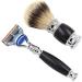 Buy HRTC Men's Rasier Brushes Set - Fashionable Silberspitz Dachshaar Razor Brush & Holder Bowl (10x16.5cm) | International Shipping Available - Buy Online on GoSupps.com