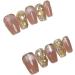 Handmade wearable nail enhancement product crystal cat eye ice transparent bare powder whitening fake nail patch detachable (Color : M Length) - Buy Online on GoSupps.com