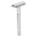 Men's Manual Shaver Safety Razor Wear-resistant Non-Slip Safety Razor (Silver)