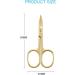 Livingo Sharp Curved Nail Cuticle Scissors - Premium Stainless Steel Blade for Manicure Pedicure - Gold - Buy Online on GoSupps.com