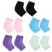 FOMIYES 5 Pairs Dry Cracked Heels Socks Moisturizing Open Toe Socks Boat Socks Foot Socks Anti Crack Heel Socks Heel Anti-Crack Socks high Heel Socks Gel Socks Soft Men and Women Dry Skin