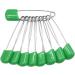 YOSAWA 2.2 Plastic Head Safety Pins - 50pcs Green Diaper Nappy Cloth Pins - Buy Online on GoSupps.com
