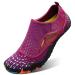 L-RUN Athletic Hiking Water Shoes Mens Womens Barefoot Aqua Swim Walking Shoes 8.5 Women/7 Men P_purple
