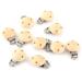 10pcs/lot Baby Pacifier Holder Boys and Girls Cute Round Wood Natural Baby Pacifier Clip Charm Infant Nipple Clasps 3 Holes