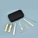 Nail Clippers Set Manicure and Nail Clippers Set with Built in Nail File Personal Care and Home Use 7 Pieces Black - Buy Online on GoSupps.com
