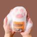 Body Exfoliating Sponge Elastic Bath Sponge Cute Bathing Clean Scrub Brush with 4 Cat Paws - Buy Online on GoSupps.com