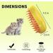 AIWEIYER 3 In1 Steamy Cat Brush - Self Cleaning Ste-am Cat Brush Multifunctional Cat Grooming Brush Pet Hair Removal Comb (green) - Buy Online on GoSupps.com