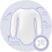 Unisex Baby Long Sleeve Bodysuit: Soothes Eczema, Moisturizes Dry Skin, Reduces Itching | Skincare Clothing with Foldable Mittens 12-18 - Buy Online on GoSupps.com