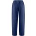 Gamivast Linen Pants for Women 2023 - High Waist Wide Leg with Pockets, Drawstring Palazzo Lounge Capris - Navy, Small - Buy Online on GoSupps.com