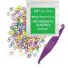 1/4 Inch Orthodontic Elastic Rubber Bands, 100 Pack, Neon, Heavy 4.5 Ounce Small Rubberbands Dreadlocks Hair Braids Fix Tooth Gap, Free Elastic Placer for Braces 303 Piece Set 100 Pack - Neon