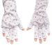 Moisturising Gloves UPF 50+ Manicure Gloves Anti UV Shield Gloves for Gel Nail Lamp Nail Art Fingerless Glove for Manicure Dryer Long 11.5x40 cm