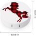 Buffalo Plaid Horse Round Case For Contact Lens Kit Storage Box with Mirror Printed - Buy Online on GoSupps.com