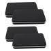 DOITOOL 4 Pcs Eyeshadow Travel Supplies Matte Blush Makeup Boxes with Mirror Storage Box Empty Box Mix