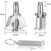 FRCOLOR Nose Hair Scissors & Trimmer Set - Portable Nose Hair Grooming Kit for Men - Durable & Washable Nose Hair Clippers - 2 Piece Silver Set - Buy Online on GoSupps.com