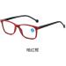 Wholesale Fashionable Feather Anti-Blue Light Reading Glasses for Men & Women - 3.50 Dark Red Frame | Ideal for Middle-Aged & Older Adults - Buy Online on GoSupps.com