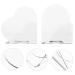 Lurrose Portable Nail Art Palette - 2nd Hand Cosmetic Mixture Heart Shape Manicure Tablet for Perfect Nail Designs - Buy Online on GoSupps.com